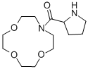 structure of CAS# 436811-22-2, Pyrrolidin-2-Yl-(1,4,7-Trioxa-10-Aza-Cyclododec-10-Yl)-Methanone;[(2R)-2-Pyrrolidin-1-Iumyl]-(1,4,7-Trioxa-10-Azacyclododec-10-Yl)Methanone;Zinc00365069