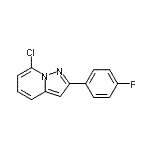 CAS#: 437384-07-1， 7-Chloro-2-(4-Fluorophenyl)Pyrazolo[1,5-a]Pyridine