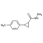 结构式 CAS# 438219-20-6, 2-(4-甲基苯基)环丙烷甲酰肼