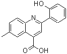 结构式 CAS# 438219-85-3, 2-(2-羟基苯基)-6-甲基-4-喹啉羧酸