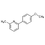 CAS#: 4385-63-1， 2-(4-Methoxyphenyl)-6-Methylpyridine