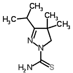 CAS#: 438541-85-6， 3-Isopropyl-4,4-Dimethyl-4,5-Dihydro-1H-Pyrazole-1-Carbothioamide