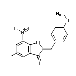 CAS#: 438625-26-4， (2Z)-5-Chloro-2-(4-Methoxybenzylidene)-7-Nitro-1-Benzofuran-3(2H)-One