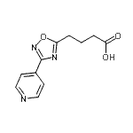 CAS 登录号：439108-10-8， 4-[3-(4-吡啶基)-1,2,4-恶二唑-5-基]丁酸