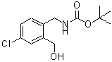 structure of CAS# 439117-40-5, [[4-Chloro-2-(Hydroxymethyl)Phenyl]Methyl]-Carbamic Acid 1,1-Dimethylethyl Ester;TERT-BUTYL [4-CHLORO-2-(HYDROXYMETHYL)BENZYL]CARBAMATE