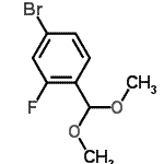 结构式 CAS# 439814-87-6, 4-溴-1-(二甲氧基甲基)-2-氟苯