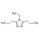 CAS#: 439854-34-9， 2-[4-Ethyl-5-(Ethylsulfanyl)-4H-1,2,4-Triazol-3-Yl]Ethanamine