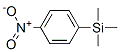 structure of CAS# 4405-33-8, 1-(Trimethylsilyl)-4-Nitrobenzene;Silane, Trimethyl(4-Nitrophenyl)-;Silane,Trimethyl(4-Nitrophenyl)-