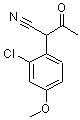 structure of CAS# 441060-95-3, 2-(2-Chloro-4-Methoxyphenyl)-3-Oxobutanenitrile;^a-Acetyl-2-chloro-4-methoxyphenylacetonitrile;2-(2-chloro-4-methoxyphenyl)-3-oxobutanenitrile;2-(2-Chloro-4-methoxyphenyl)-3-oxobutyronitrile