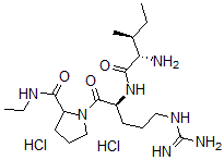 CAS 登录号：442526-89-8， L-异亮氨酰-L-精氨酰-N-乙基-L-脯氨酰胺二盐酸盐