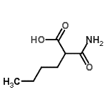 CAS#: 4431-51-0， 2-Carbamoylhexanoic Acid