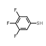 structure of CAS# 443683-18-9, 3,4,5-Trifluorobenzenethiol;BENZENETHIOL,3,4,5-TRIFLUORO-