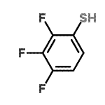 结构式 CAS# 443683-32-7, 2,3,4-三氟苯硫醇