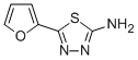 structure of CAS# 4447-45-4, 5-(2-Furyl)-1,3,4-Thiadiazol-2-Amine;5-(2-Furyl)-1,3,4-Thiadiazol-2-Amine;[5-(2-Furyl)-1,3,4-Thiadiazol-2-Yl]Amine;5-(2-Furyl)-1,3,4-Thiadiazol-2-Ylamine