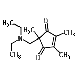 CAS#: 444816-26-6， 2-[(Diethylamino)Methyl]-2,4,5-Trimethyl-4-Cyclopentene-1,3-Dione