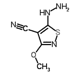 CAS#: 446267-08-9， 5-Hydrazino-3-Methoxy-1,2-Thiazole-4-Carbonitrile