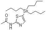 结构式 CAS# 446286-45-9, N-[5-(三丁基锡烷基)-1,3-噻唑-2-基]乙酰胺
