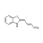 CAS#: 4464-69-1， (2E,4E)-4-(1,3-Benzothiazol-2(3H)-Ylidene)-2-Butenal