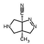 CAS#: 446876-08-0， (3aR,6aS)-3A-Methyl-3A,4,5,6-Tetrahydropyrrolo[3,4-c]Pyrazole-6A(3H)-Carbonitrile
