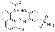 CAS 登录号：4472-49-5， N-(8-((5-(氨基磺酰基)-2-羟基苯基)偶氮)-7-羟基-1-萘基)-乙酰胺