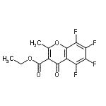 CAS#: 4487-61-0， Ethyl 5,6,7,8-Tetrafluoro-2-Methyl-4-Oxo-4H-Chromene-3-Carboxylate