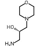 结构式 CAS# 452105-38-3, (2S)-1-氨基-3-(4-吗啉基)-2-丙醇