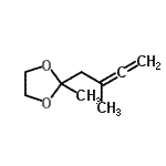 CAS#: 4528-29-4， 2-Methyl-2-(2-Methyl-2,3-Butadien-1-Yl)-1,3-Dioxolane