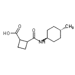 CAS#: 452910-15-5， 2-[(trans-4-Methylcyclohexyl)Carbamoyl]Cyclobutanecarboxylic Acid