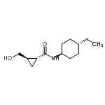 CAS#: 452911-13-6， (1R,2R)-N-(trans-4-Ethylcyclohexyl)-2-(Hydroxymethyl)Cyclopropanecarboxamide