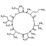 structure of CAS# 4530-21-6, 3-Butyl-9-Sec-Butyl-6,12,15,18-Tetraisopropyl-4,10,16-Trimethyl-1,7,13-Trioxa-4,10,16-Triazacyclooctadecane-2,5,8,11,14,17-Hexone;1,7,13-Tr<wbr>ioxa-4,10<wbr>,16-triaz<wbr>acyclooct<wbr>adecane-2<wbr>,5,8,11,1<wbr>4,17-hexo<wbr>ne, 3-but<wbr>yl-4,10,1<wbr>6-trimeth<wbr>yl-6,12,1<wbr>5,18-tetr<wbr>akis(1-me<wbr>thylethyl<wbr>)-9-(1-me<wbr>thylpropy<wbr>l)-;3-Butyl-9<wbr>-sec-buty<wbr>l-6,12,15<wbr>,18-tetra<wbr>isopropyl<wbr>-4,10,16-<wbr>trimethyl<wbr>-1,7,13-t<wbr>rioxa-4,1<wbr>0,16-tria<wbr>zacyclooc<wbr>tadecan-2<wbr>,5,8,11,1<wbr>4,17-hexon;3-Butyl-9<wbr>-sec-buty<wbr>l-6,12,15<wbr>,18-tetra<wbr>isopropyl<wbr>-4,10,16-<wbr>trimethyl<wbr>-1,7,13-t<wbr>rioxa-4,1<wbr>0,16-tria<wbr>zacyclooc<wbr>tadecane-<wbr>2,5,8,11,<wbr>14,17-hex<wbr>one