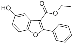 structure of CAS# 4610-75-7, 5-Hydroxy-2-Phenyl-Benzofuran-3-Carboxylic Acid Ethyl Ester;Ethyl 5-Hydroxy-2-Phenyl-Benzofuran-3-Carboxylate;5-Hydroxy-2-Phenyl-3-Benzofurancarboxylic Acid Ethyl Ester;5-Hydroxy-2-Phenyl-Benzofuran-3-Carboxylic Acid Ethyl Ester