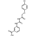CAS#: 461421-42-1， 3-({[(4-Chlorophenoxy)Acetyl]Carbamothioyl}Amino)Benzoic Acid