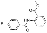 结构式 CAS# 461681-88-9, 2-[(4-氟苯甲酰)氨基]苯甲酸甲酯