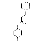 结构式 CAS# 462068-45-7, N-(4-氨基苯基)-3-(4-吗啉基)丙酰胺