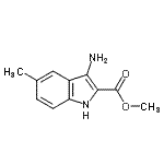 structure of CAS# 462068-67-3, Methyl 3-Amino-5-Methyl-1H-Indole-2-Carboxylate;3-Amino-5-methyl-1H-indole-2-carboxylic acidmethyl ester;BAS 04456666;MFCD03446210