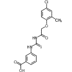 CAS#: 462094-93-5， 3-({[(4-Chloro-2-Methylphenoxy)Acetyl]Carbamothioyl}Amino)Benzoic Acid