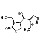CAS 登录号：462100-57-8， (4R)-3-乙基-4-[(R)-羟基(1-甲基-1H-咪唑-5-基)甲基]-1,3-恶唑烷-2-酮