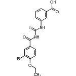 CAS#: 462613-53-2， 3-{[(3-Bromo-4-Ethoxybenzoyl)Carbamothioyl]Amino}Benzoic Acid