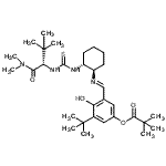CAS#: 462632-54-8， [3-Tert-Butyl-5-[(E)-[(1R,2R)-2-[[(1S)-1-(Dimethylcarbamoyl)-2,2-Dimethyl-Propyl]Carbamothioylamino]Cyclohexyl]Iminomethyl]-4-Hydroxy-Phenyl] 2,2-Dimethylpropanoate