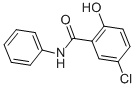 structure of CAS# 4638-48-6, 5-Chlorosalicylanilide;5-Chloro-2-Hydroxy-N-Phenyl-Benzamide;Nsc402600;Brn 2216133