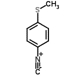 structure of CAS# 463946-41-0, 1-Isocyano-4-(Methylsulfanyl)Benzene;4-(Methylthio)phenylisocyanide
