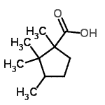 CAS#: 464-88-0， 1,2,2,3-Tetramethylcyclopentanecarboxylic Acid