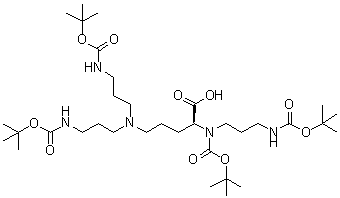 CAS#: 464926-00-9， (7S)-7-Carboxy-6-[(1,1-Dimethylethoxy)Carbonyl]-11-[3-[[(1,1-Dimethylethoxy)Carbonyl]Amino]Propyl]-2,6,11,15-Tetraazahexadecanedioic acid 1,16-Bis(1,1-Dimethylethyl) Ester