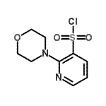 结构式 CAS# 465514-17-4, 2-(4-吗啉基)-3-吡啶磺酰基氯化物