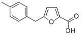 structure of CAS# 4664-45-3, 5-(4-Methylbenzyl)-2-Furoic Acid;5-[(4-Methylphenyl)Methyl]-2-Furancarboxylic Acid;5-(4-Methylbenzyl)-2-Furoic Acid;Ec-000.1551