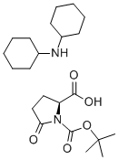 structure of CAS# 4677-75-2, Boc-Pyr-OH Dcha;N-ALPHA-T-BUTOXYCARBONYL-L-PYROGLUTAMIC ACID DICYCLOHEXYLAMMONIUM SALT;BOC-L-PYROGLUTAMIC ACID DICYCLOHEXYLAMMONIUM SALT;BOC-PGLU-OH DCHA