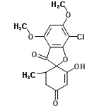 CAS#: 469-54-5， 7-Chloro-2'-Hydroxy-4,6-Dimethoxy-6'-Methyl-3H,4'H-Spiro[1-Benzofuran-2,1'-Cyclohex[2]Ene]-3,4'-Dione