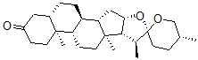 CAS 登录号：470-07-5， (25R)-5a-螺甾烷-3-酮