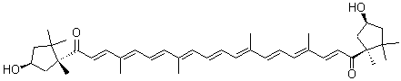 CAS#: 470-38-2， (3S,3'S,5R,5'R)-3,3'-Dihydroxy-kappa,kappa-Carotene-6,6'-Dione