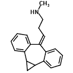 CAS#: 47166-67-6， 3-(1A,10B-Dihydrodibenzo[a,e]Cyclopropa[c][7]Annulen-6(1H)-Ylidene)-N-Methyl-1-Propanamine